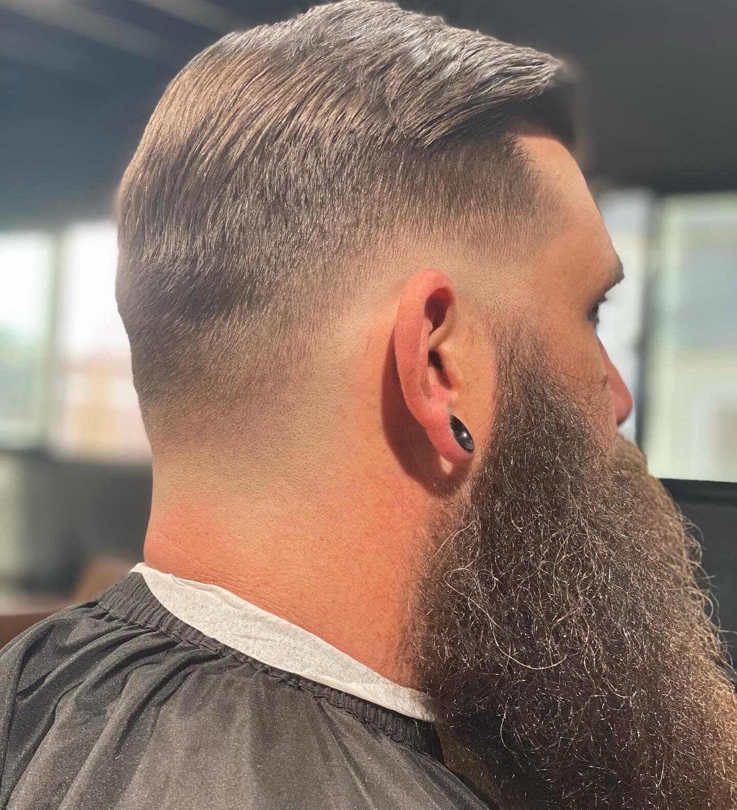 Full beard sculpt and skin fade by S|X Barbershop